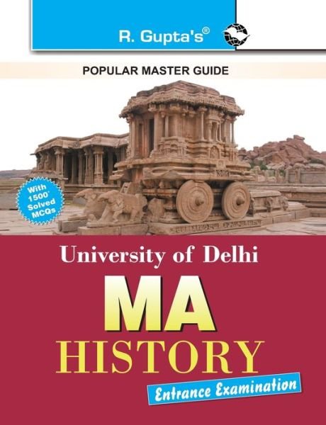 Cover for Rph Editorial Board · University of Delhi (Du) M.A. History Entrance Exam Guide (Pocketbok) (2020)