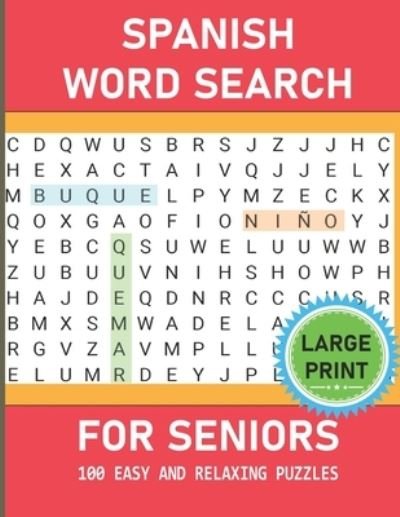 Cover for Holiday Locker · Spanish Word Search For Seniors - Large Print (Paperback Book) (2021)