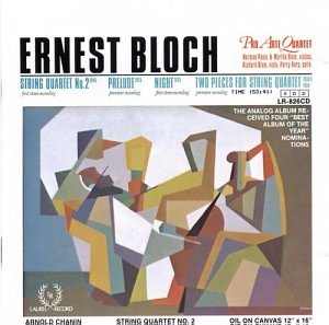 Cover for E. Bloch · String Quartet No 2: Prelude: Night: Two Pieces Fo (CD) (2011)
