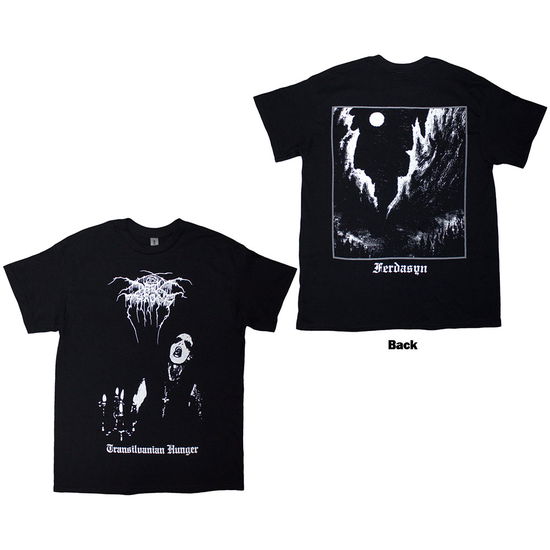 Darkthrone Unisex T-Shirt: Transilvanian Hunger (Back Print) (Black) - Darkthrone - Merchandise - PHD - 5055339766269 - September 23, 2019