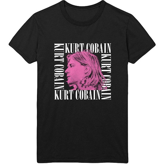 Cover for Kurt Cobain · Kurt Cobain Unisex T-Shirt: Head Shot Frame (T-shirt) [size L] [Black - Unisex edition] (2019)