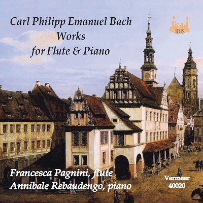 Cover for Bach,c.p.e. / Pagnini / Rebaudengo · Works for Flute &amp; Piano (CD) (2019)