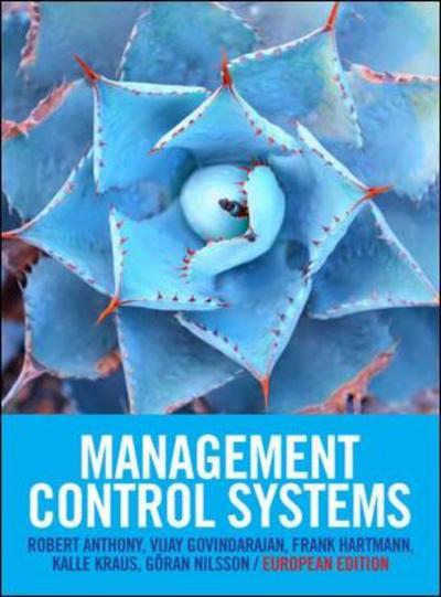 Cover for Robert Anthony · Management Control Systems: European Edition (Paperback Book) [European edition] (2014)