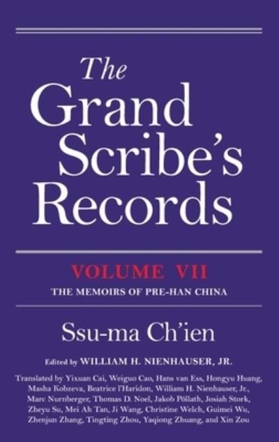 Cover for Ssu-ma Ch'ien · The Grand Scribe's Records, Volume VII: The Memoirs of Pre-Han China (Gebundenes Buch) (2021)