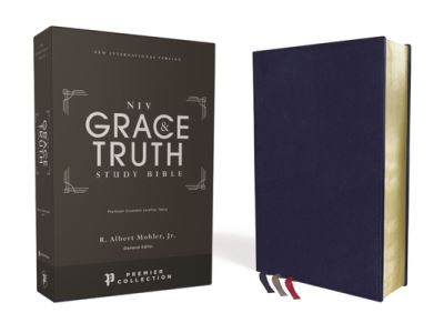 Cover for Zondervan · NIV, The Grace and Truth Study Bible, Premium Goatskin Leather, Navy, Premier Collection, Black Letter, Art Gilded Edges, Comfort Print (Leather Book) (2021)