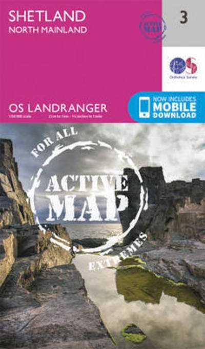 Cover for Ordnance Survey · Shetland - North Mainland - OS Landranger Active Map (Kort) [February 2016 edition] (2016)