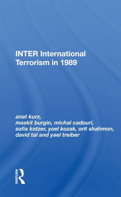 Cover for Anat Kurz · Inter: International Terrorism In 1989 (Paperback Book) (2020)