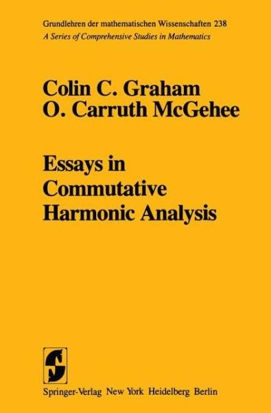 Cover for Graham · Essays in Commutative Harmonic A (Buch)