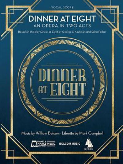 Cover for William Bolcom · Dinner At Eight (Sheet music) (2019)