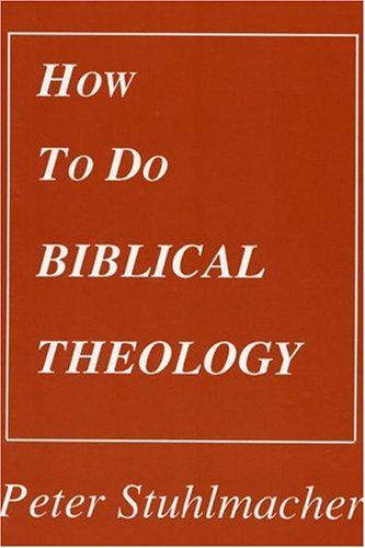 Cover for Peter Stuhlmacher · How to Do Biblical Theology: (Family Psychology and Counseling Series) (Paperback Book) (1995)