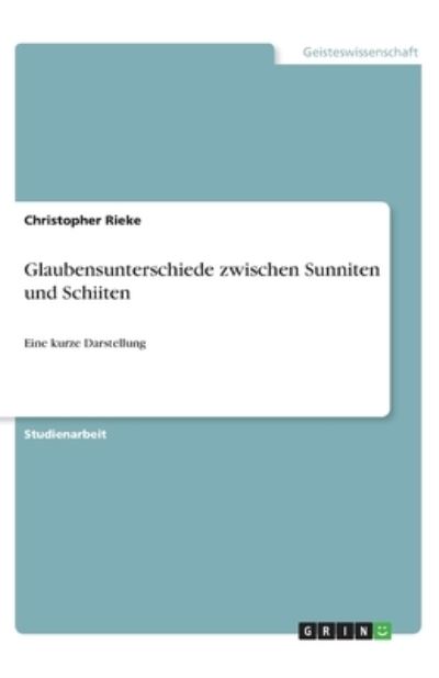 Cover for Rieke · Glaubensunterschiede zwischen Sun (N/A)