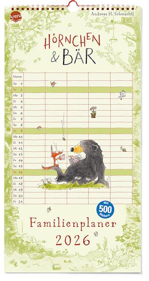 Cover for Andreas H. Schmachtl · Hörnchen &amp; Bär. Familienplaner 2026 (Book) (2025)