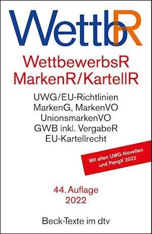 Cover for Dtv Verlagsgesellschaft · Wettbewerbsrecht, Markenrecht und Kartellrecht (Pocketbok) (2022)