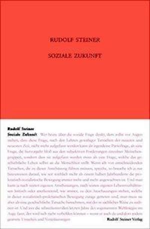 Cover for Steiner · Soziale Zukunft (Book)