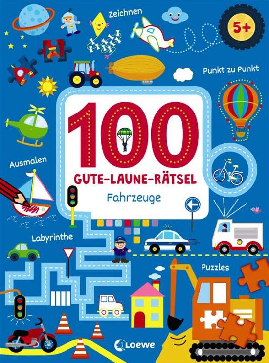 Cover for 100 Gute-laune-rätsel · 100 Gute-Laune-Rätsel - Fahrzeuge (Book)