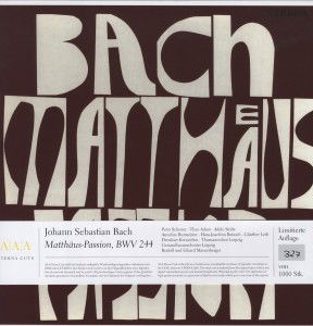 Bach,j.s. / Schrier / Dresden Kreuzchor · St Matthew Passion (LP) [Special, Limited edition] (2013)