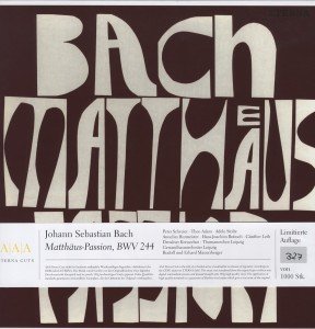 Cover for Frank Peter Zimmermann · Matthaus-Passion (LP) (2013)