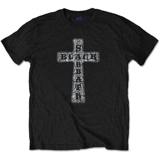 Cover for Black Sabbath · Black Sabbath Unisex T-Shirt: Cross (Embellished) (T-shirt) [size S] [Black - Unisex edition]