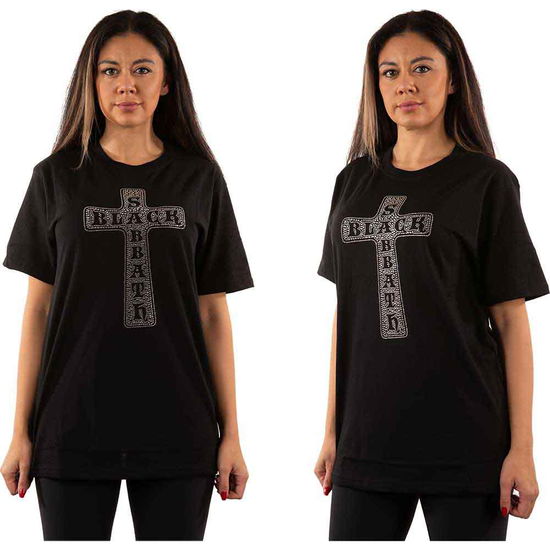 Black Sabbath Unisex T-Shirt: Cross (Embellished) - Black Sabbath - Merchandise -  - 5056170674270 - 