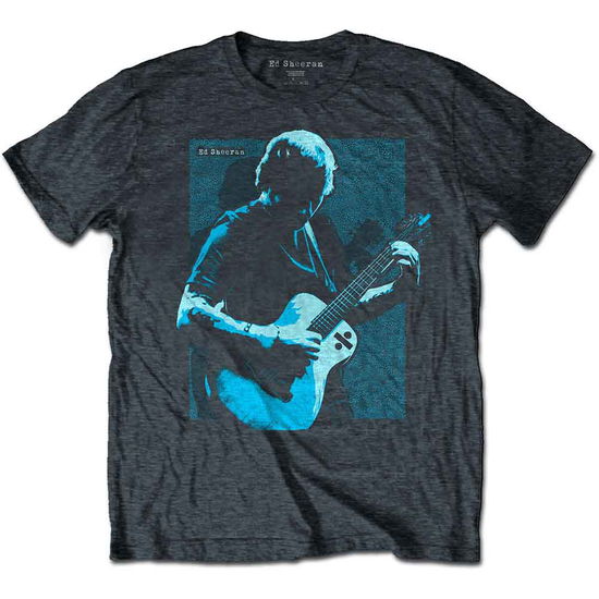 Ed Sheeran Unisex T-Shirt: Chords (Dark Heather) - Ed Sheeran - Produtos - Rockoff - 5056170690270 - 2 de julho de 2019