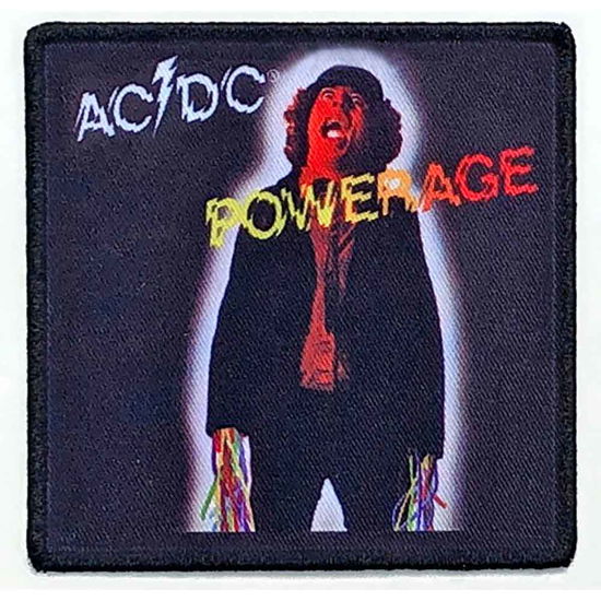 AC/DC Standard Printed Patch: Powerage - AC/DC - Produtos - Value Merch - 5056368633270 - 15 de dezembro de 2023