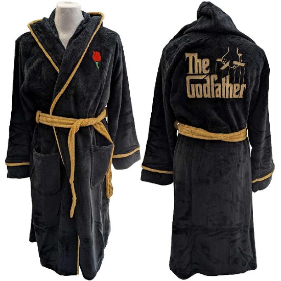 The Godfather Unisex Bathrobe: Rose & Logo  (Small - Medium) - Godfather - The - Merchandise -  - 5056561076270 - 