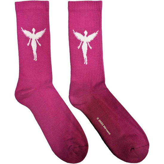 Nirvana Unisex Ankle Socks: In Utero White Angel (UK Size 7 - 11) - Nirvana - Gadżety -  - 5056561092270 - 