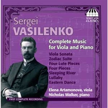 Cover for Vasilenko / Artamonova / Walker · Complete Music for Viola &amp; Piano (CD) (2011)