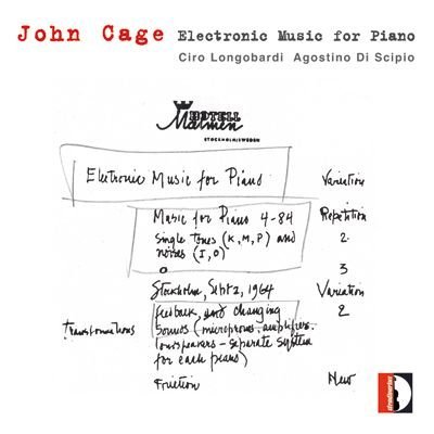 Cover for Cage / Longobardi / Di Scipio · Electronic Music for Piano (CD) (2012)