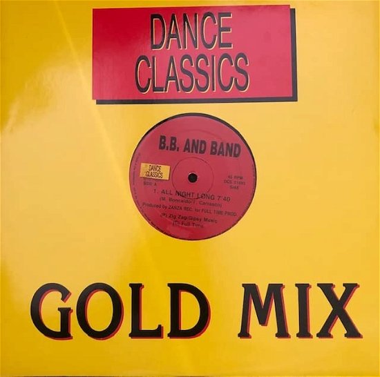 Cover for Bb And Band - Orlando Johson · Dance Classics Gold Mix: All Night Long-Turn The Music On (LP)