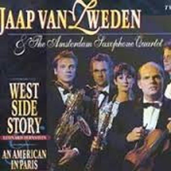 Cover for Amsterdam Saxophone Quartet &amp; Jaap Van Zweden · Amsterdam Saxophone Quartet &amp; Jaap Van Zweden - West Side Story &amp; An American In Paris (CD) (2019)