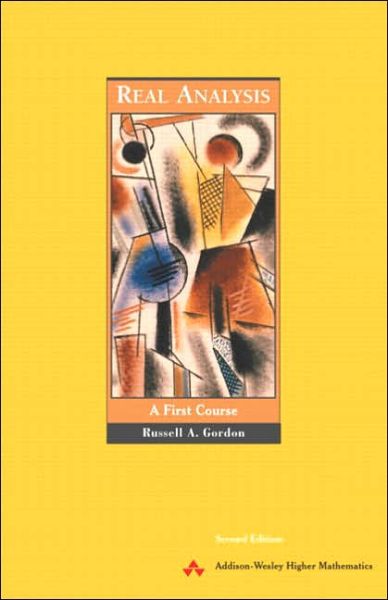 Cover for Russell Gordon · Real Analysis: A First Course (Paperback Book) (2002)