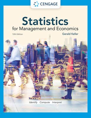 Cover for Keller, Gerald (Wilfrid Laurier University) · Statistics for Management and Economics (Hardcover Book) (2022)