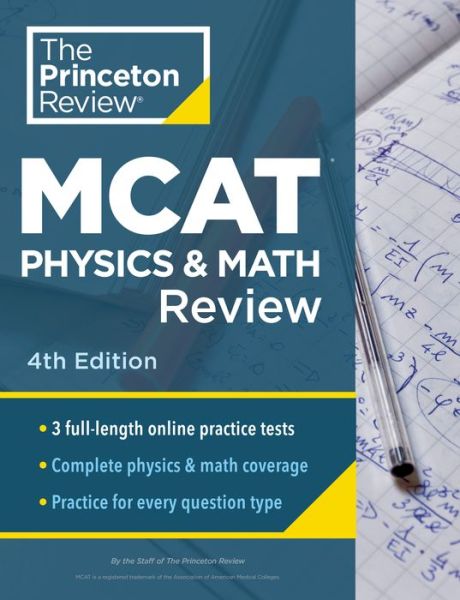 Cover for Princeton Review · Princeton Review MCAT Physics and Math Review - Graduate School Test Preparation (Pocketbok) [4 Revised edition] (2022)