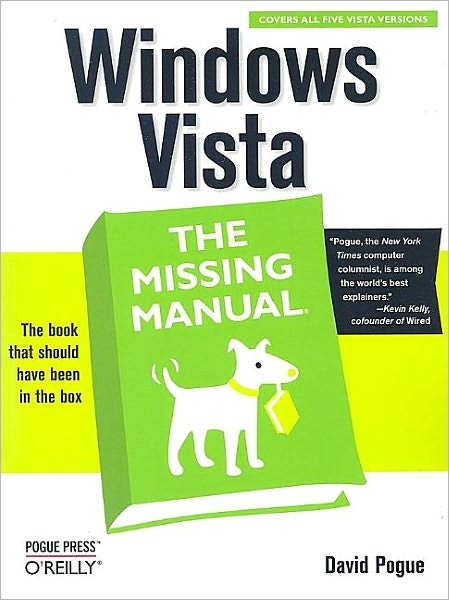 Cover for David Pogue · Windows Vista - Missing Manuals (Taschenbuch) (2007)