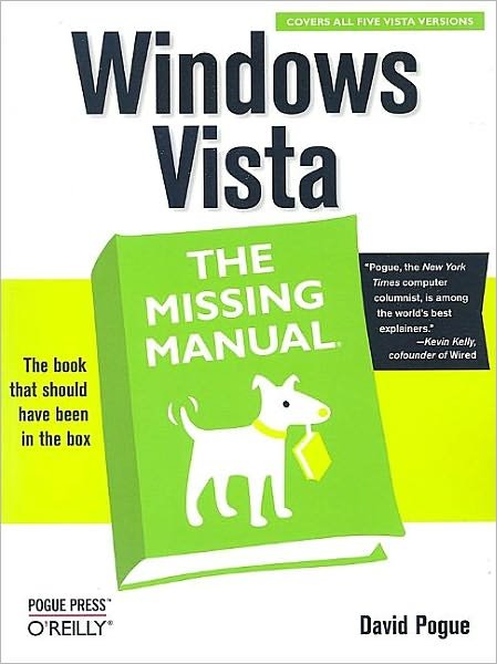 Cover for David Pogue · Windows Vista (Paperback Bog) (2007)