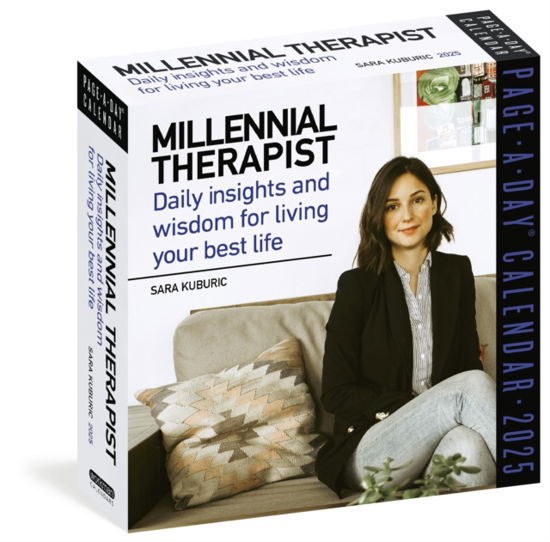 Cover for Sara Kuburic · Millennial Therapist Page-A-Day® Calendar 2025: Daily Insights and Wisdom for Living Your Best Life (Calendar) (2024)