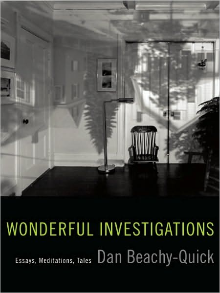 Cover for Dan Beachy-Quick · Wonderful Investigations: Essays, Meditations, Tales (Paperback Book) (2012)