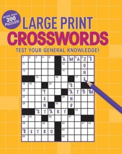 Cover for Editors of Thunder Bay Press · Large Print Crosswords (Paperback Book) (2019)