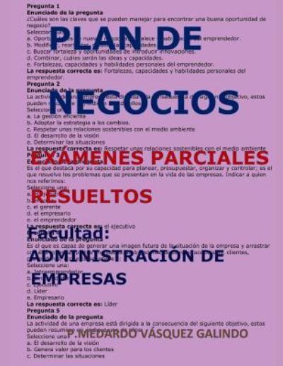 Plan de Negocios-Ex - V - Bøger - Independently Published - 9781720001270 - 1. september 2018