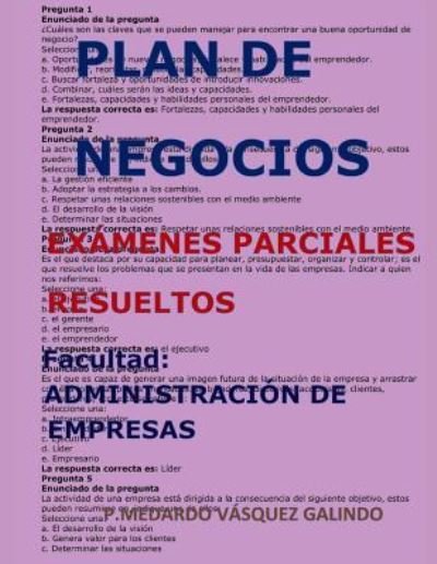 Plan de Negocios-Ex - V - Books - Independently Published - 9781720001270 - September 1, 2018
