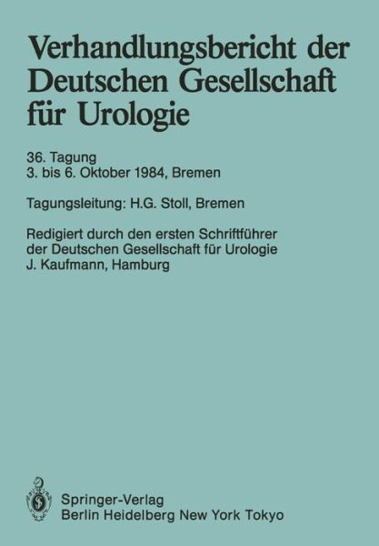 Cover for Joachim Kaufmann · 36 Tagung: Papers (Paperback Book) (1985)
