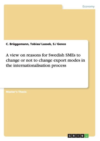Cover for Brüggemann · A view on reasons for Swedis (Book) (2007)