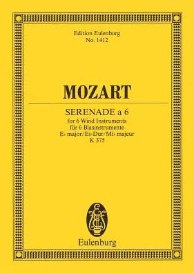 Cover for Wolfgang Ama Mozart · Serenade No 11 Eb Major Kv 375 (Paperback Book)