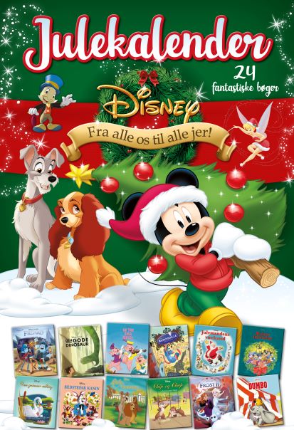 Cover for Disney Julekalender med 24 fantastiske bøger (Paperback Bog) [1. udgave] (2022)