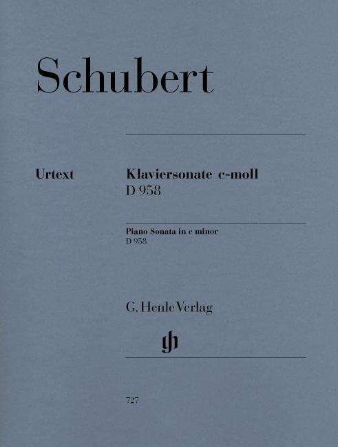 Cover for Schubert · Klavierson.c-Moll D958.HN727 (Bog) (2018)