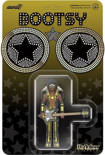 Bootsy Collins Black And Gold Reaction Figures - Bootsy Collins - Merchandise - SUPER 7 - 0840049827271 - August 28, 2023