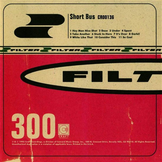 Cover for Filter · Short Bus (CD) (1995)