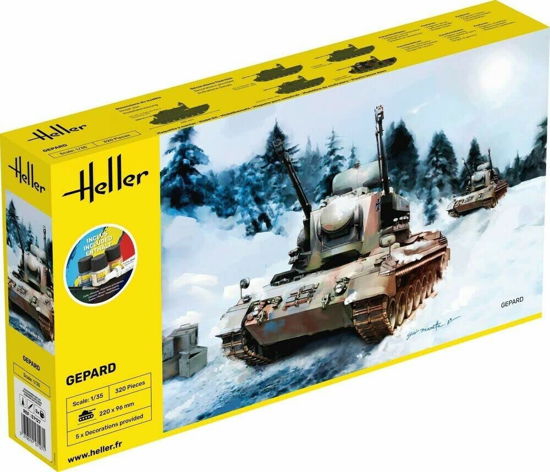 1/35 Starter Kit Gepard (?/22) * - Heller - Merchandise - MAPED HELLER JOUSTRA - 3279510571271 - 