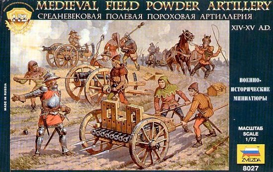 1/72 Medieval Field Powder Artillery Xiv-xv A.d. (10/23) * - Zvezda - Merchandise -  - 4600327080271 - 